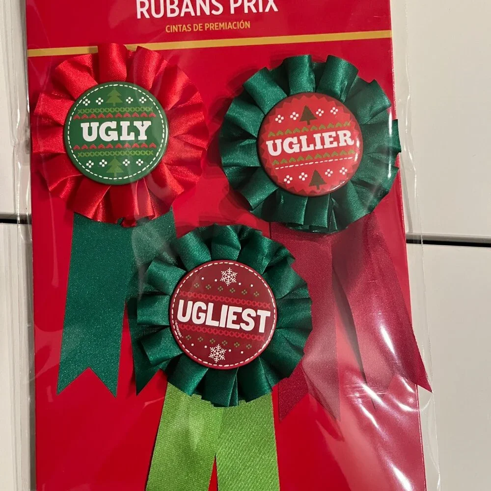 Christmas Ugly Sweater‎ Awards (2 Sets / 1st 2nd, 3rd Place) NEW (ps/x)
